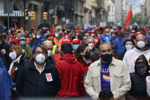 International Workers' Day 2021 in Barcelona (by Blanca Blay)